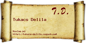 Tukacs Delila névjegykártya